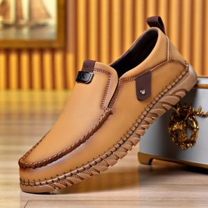 TEMU Herren -Loafers zum Reinschlüpfen, Leicht und Atmungsaktiv, Modische Handgefertigte Mokassins mit Nähten