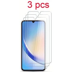 TEMU 3 Stück Gehärtetes Glas Für for samsung for galaxy A54 A34 A14 5G A13 4G A24 A04 A04S A04E A23 A12 A33 A52 A52S A53 5G A72 A73 Glas Displayschutzfolie Schutzfilm