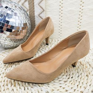TEMU Elegante Damen-Pumps mit Spitze - Stiletto-Höschen, Flanell-Obermaterial, PU-Innensohle, schlanke Kunstledersohle, vielseitig für Arbeit und lässige Kleidung