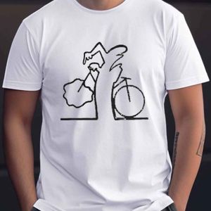 TEMU Polyester Crew Neck Casual Kurzarm Geometrisches Muster Strickstoff Leicht Dehnbar Reguläre Passform Sommer T-Shirts für Erwachsene Männer