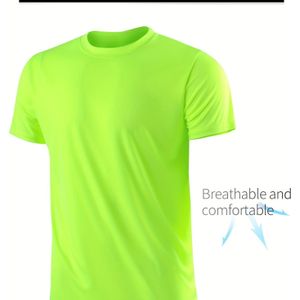 TEMU Herren Ultra-Dünnes Schnelltrocknendes Fitness-Laufshirt, Stilvolles Casual Workout-Set mit Kurzarm-Shirt