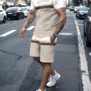 TEMU Neue Herrenmode Kurzarm Sportshorts für Draußen