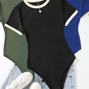 TEMU 3-teiliges Set Damen Bodycon-Top und Leggings Outfit