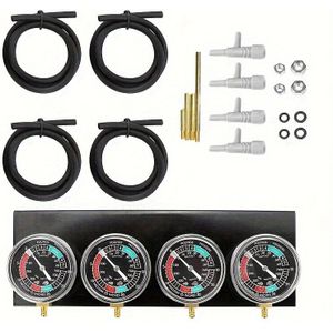TEMU 4 Stück Motorradvergaser Kraftstoff-Vakuum-Balancer-Zylinder-Manometer Diagnosewerkzeug Mit Schlauch Für for HONDA/Für /Für for