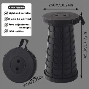 TEMU 1 Stück Tragbarer Klapphocker, Leichter Hocker Für Outdoor-Camping, Wandern, Angeln