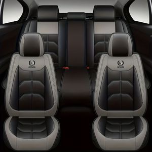 TEMU 5-Sitzer-Autositzbezug SUV wasserdichtes Set komplettes Autositzkissen PUPU Leder-Autositzbezug universeller Autositzbezug komplettes Set kompatibel mit Fünfsitzer-Modellen