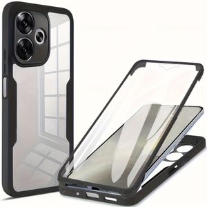 TEMU Stoßfestes Case für Xiaomi Poco M6 F6 Pro 5G C75 Redmi 13 14C 14T Redmi13, das sowohl die - als auch die Rückseite abdeckt.