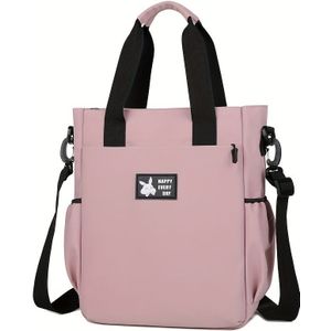 TEMU -Polyester-Messenger- & Tote-Tasche mit Laptop- & Tablet-Fächern, abnehmbarem Schulterriemen, abwischbar, Reißverschluss, Uni-Schultertasche für Schule & , Unisex - 14--Notebook