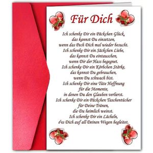 TEMU Vielseitige deutscherinspirierte Grußkarte mit Umschlag - für Geburtstage, Weihnachten & Mehr - Ideal für Freunde, Familie & Geliebte