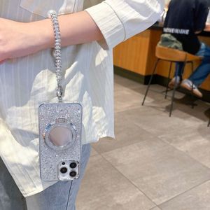 TEMU Glänzende Minimalistische Spiegelhalterung Riemen Telefonhülle Für Iphone 11 12 13 Pro , Vollständig Schützende Telefonabdeckung.