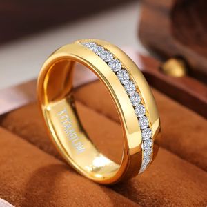 TEMU 1 Stück PANASH Elegante Luxus Titanstahl Ring, 24K Goldvergoldenet, Synthetische Zirkonia Einfassung, Herzthema, Allergiefrei, für tägliche & Hochzeitsanlässe, Valentinstagsgeschenk, Größen 5-13