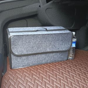 TEMU 1pc Auto-Aufbewahrungsbox, tragbar, faltbarer Kofferraum-Organizer, Filzstoff-Aufbewahrungsbox, Auto-Innenraum-Aufbewahrungsbehälter-Tasche, Auto-Organizer
