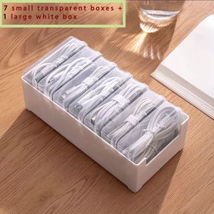 TEMU Ordnung auf dem Schreibtisch: Robuste PP-Aufbewahrungsbox, Mehrfachkabel- und Ladegerätemanagement, elegantes Design &