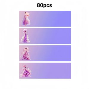 TEMU Individuelle Adressetiketten - 80/160/320 Stk., Traumhaftes Schönheitsdesign, Selbstklebende Versandetiketten für den & Modegeschäft, Ideal für Briefe, Karten, Geschenke, Rücksendungen & Versand