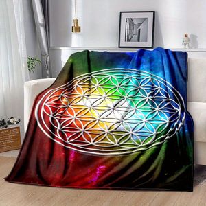 TEMU Eine Kuschelige, Abstrakte, Bunte Bedruckte Decke - Leichte Flanelldecke Für Sofa, Bett, Reisen, Camping, Wohnzimmer, Couch, Fleecedecke, Geschenke Für Familie Oder