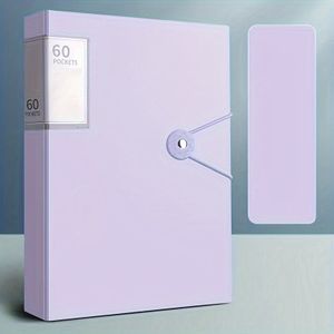 TEMU Ordner im A4-Format mit Schnallendesign und 60 Einstecktaschen - PP-Material für einfache Aufbewahrung und Organisation