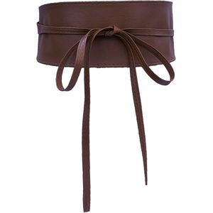 TEMU Vintage Einfarbig Taille Dichtung Klassische PU Breite Gürtel Elegante Bowknot Schnürung Schärpe Trendy Kleid Gürtel Für Frauen Weiblich