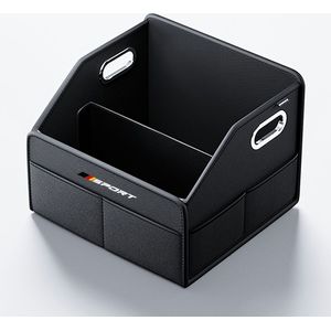 TEMU 1 Stück PU Leder Auto Kofferraum Organizer, Faltbare Aufbewahrungsbox für for AUDI, für for bmw, Mercedes, für for VOLKSWAGEN, für for ford, Multifunktionales Fahrzeugzubehör