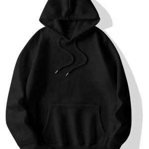TEMU Herbst- und Wintermode für Herren, klassisches, einfarbiges Kapuzen-Sweatshirt mit langen Ärmeln und Kängurutasche, strapazierfähiger und warmer Hoodie für Alltag und Freizeit