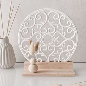 TEMU DIY Mandala Silikonform für Gipsbastelarbeiten - Unregelmäßige Form Wand- & Schreibtischdekor, Schmuckherstellungszubehör