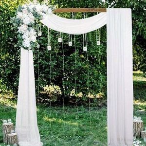 TEMU 1 Stück Elegante Weiße Hochzeitsbogen-Vorhänge: 6 Yards Chiffonstoff Für Eine Unvergessliche Zeremonie