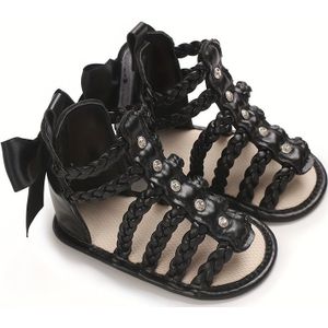 TEMU Trendy süße Sandalen mit Schleifendekor für kleine Mädchen, atmungsaktive leichte Wanderschuhe für den Sommer