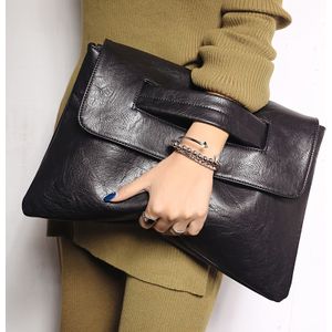 TEMU Retro-PU-Leder-Clutch, große Kapazität Handgelenktaschen, Damen Geldbörse Umschlagtaschen Weihnachtsgeschenk für Mädchen