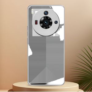 TEMU Personalisierte Foto-Muster-Acrylspiegel Handyhülle für ZTE nubia Z50/40//Ultra HD Pixel, Silberfarbene Metall-Lack Mattes Weichgummi-Rahmen Schutzhülle, Geburtstagsgeschenk, Weihnachtsgeschenk