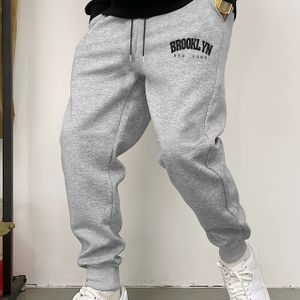 TEMU Herren -Jogginghosen - Bequeme Polyester-Sweathosen mit Kordelzug, Geometrisches Muster | Maschinenwaschbar