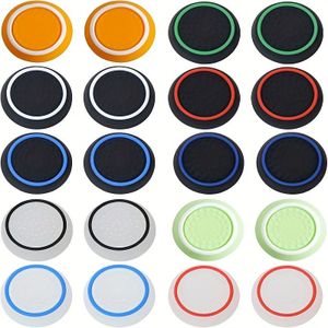 TEMU Packung mit 20 Silikon-PS4--Zubehörteilen, Thumbstick-Stick-Anhängern, Joystick-Stick-Kappen, für Controller, mit erhöhter und Langlebigkeit, ohne Batterie