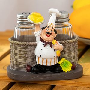 TEMU -Themen Glas Salz- & Pfefferstreuer - für Zuhause, Küche, Restaurants, Cafés & Picknicks - Weihnachts- & Neujahrsparty-Dekoration