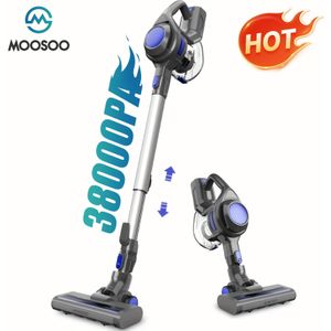 TEMU 1 Set, Moosoo Kabelloser Staubsauger 4-in-1 Leichter Stabstaubsauger, XL-618A, Tiefenreinigung für Tierhaare, Hartböden, Teppiche, Reinigungsmittel, Reinigungswerkzeug