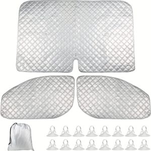 TEMU 1Set Geeignet für Ford Transit MK8 2012-2022 interne Windschutzscheiben-Sonnenschutzfolie, kombiniert mit Fenstersonnenschutz, reflektiert Sonnenlicht zur Isolierung