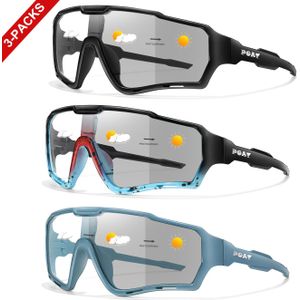 TEMU 3er-Pack Herren-Brillen mit Fotochrom-Spot-Design und Vollrahmen für Männer und Frauen