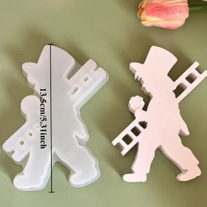 TEMU Silikonform für einen kurzen, clover-förmigen Reiniger, DIY-Desktop-Ornament-Gießform.