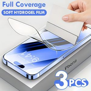 TEMU 3PCS Full Cover Weiche Hydrogel Film Für IPhone 15 Pro Max 11 12 13 14 Pro Max Plus Display Schutz Für IPhone X XR XS MAX 8 7 Plus SE2020 SE2022 SE2 SE3 Display Schutz