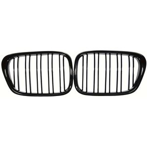 TEMU Glänzend Schwarze Nierenkühlergrill für BMW E39 5er (1997-2003) - Langlebiges ABS, Einfache Installation, Verbessert das Aussehen des Autos