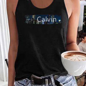 TEMU Damen Casual Ärmellose Tank Top mit """" Grafikdruck - Leicht, Atmungsaktiv, für Frühling und Sommer, Sommer Top|Grafik Tank Top|Leichtes Top
