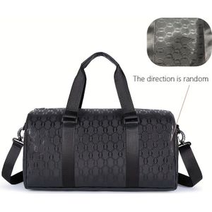 TEMU Große Kapazität Fitness-Tasche, Trocken- und Nassgetrennte Reisetasche, Geeignet für Sport und Fitness mit Modischer Kettenmuster Handtasche