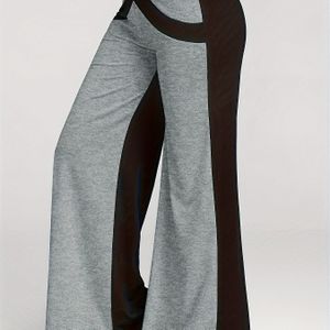 TEMU Farbblock weite Beinhosen, lässige lockere Hosen für Frühling & Sommer, Damenbekleidung