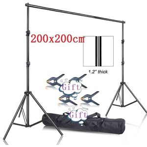 TEMU 2 x 2m/200cm x 200cm/6.56ft x 6.56ft Hintergrund, , Eisen, mit Hintergrundständer, Unterstützungssystem