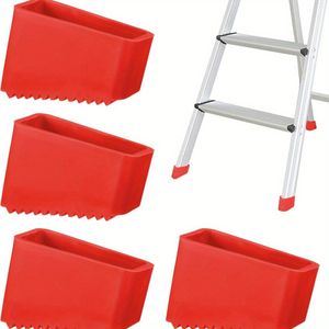 TEMU 4 Stück Leiterfüße Gummischutz, Universal rutschfeste Verlängerungsleiter Pads, Hochleistungs-Ersatzleiter Fußabdeckungen, Sicherheitsgriffkappen für den Heim- und Industriebereich