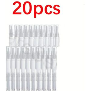 TEMU 3ml Transparenter Twist Nagelölstift mit Pinsel, Leerer Kosmetikbehälter für Nagelhautöl und Lipgloss Tube, Leerer Nagelölstift