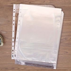 TEMU 20er-Pack A4 Klarsichtfolien mit 11-Loch-Lochung, strapazierfähige Toplader-Dokumentenhüllen aus transparentem Kunststoff für Ringordner, archivsicheres PP-Material