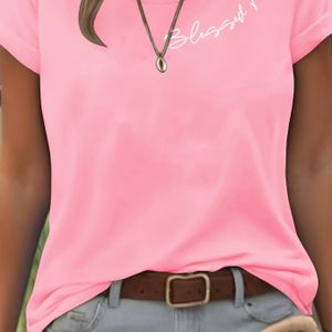 TEMU Damen Stretch Casual T-Shirt - Weich & Bequem Kurzarm Tee mit ""Ich bin nicht alt, ich bin klassisch"" Buchstaben Druck, für Casual Outfit, Top | Klassischer | Bequeme Passform