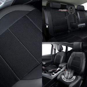 TEMU Luxus-Auto-Sitzbezüge aus PU-Leder, Komplettes Set für 5 Sitze von Skoda für den Octavia 2006-2015 - Langlebiger Innenraum-Zubehör - Kompatibel mit Fünfsitzermodellen