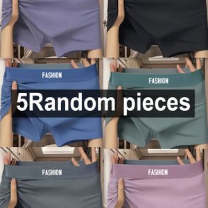 TEMU 5 Stück Herren Atmungsaktive Boxershorts, Weiche Dehnbare Unterwäsche in Verschiedenen Farben (Lila, Schwarz, Blau, Türkis, Hellblau), Ideal für den Freizeitlook