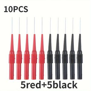 TEMU 10 Stück Kupfer-Multimeter-Back-Probing-Nadeln, 30 V Automotive-Diagnose-Testleiter mit Stichnadel-Spitzen-Proben für Auto-Reparatur und Elektronik-Test - Keine Batterie erforderlich