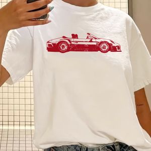TEMU Ein Rundhals-T-Shirt mit kurzen �Ärmeln, Vintage Casual Print Top für Damen.