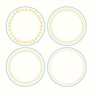 TEMU 250 Stück/Rolle 2 * 2 Kraftpapier Heißprägeaufkleber